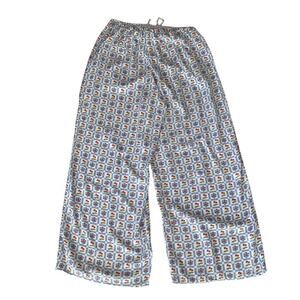 Dippin' Daisy's Heart Cherries and Flower Print Wide Leg Pants - Large